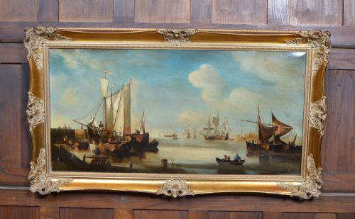 Rima Rrsm Nf Dutch Harbour Scene Painting