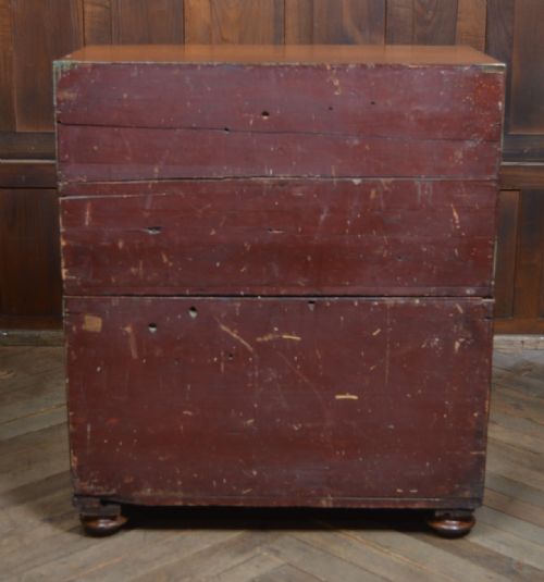 VICTORIAN MAHOGANY CAMPAIGN CHEST - ADDITIONAL PHOTO 14