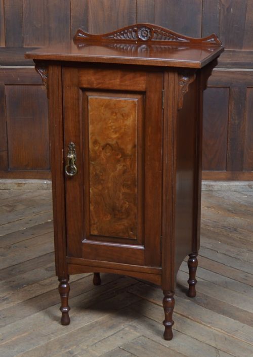 Edwardian Walnut Bedside Cabinet/ Pot Cupboard