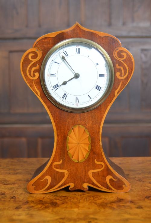 Edwardian Mahogany Mantle Clock