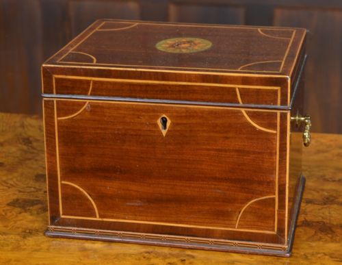 Regency Mahogany Tea Caddy
