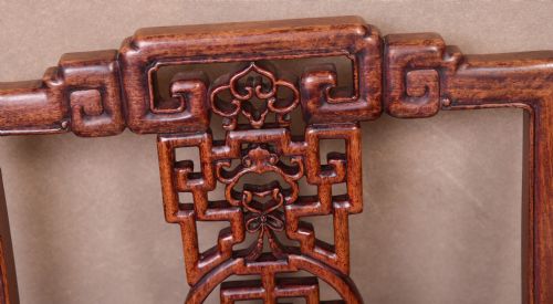 PAIR OF CHINESE HARDWOOD ARMCHAIRS - ADDITIONAL PHOTO 6