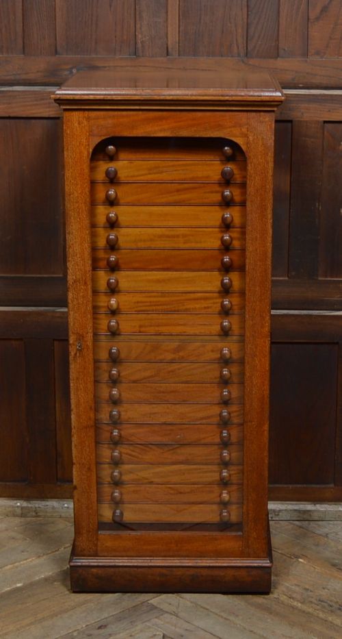 Watkins & Doncaster Mahogany Collector's Cabinet