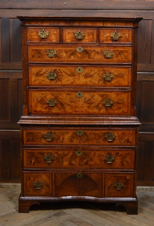 18th Century Walnut Chest on Chest