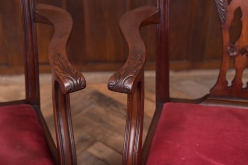SET OF 8 MAHOGANY CHIPPENDALE STYLE DINING CHAIRS - ADDITIONAL PHOTO 21