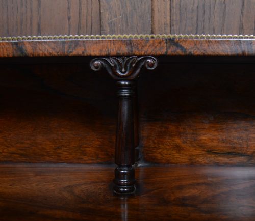 ROSEWOOD BREAKFRONT BOOKCASE SIDEBOARD - ADDITIONAL PHOTO 1