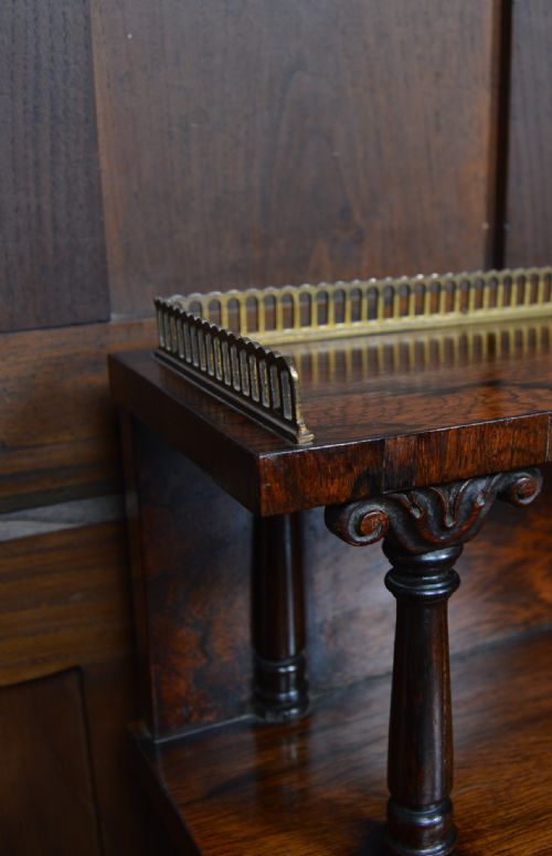ROSEWOOD BREAKFRONT BOOKCASE SIDEBOARD - ADDITIONAL PHOTO 2