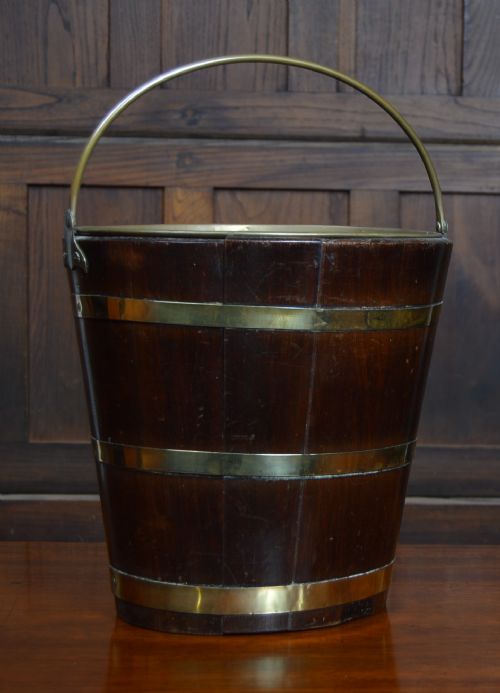Georgian Mahogany Peat / Coal Bucket