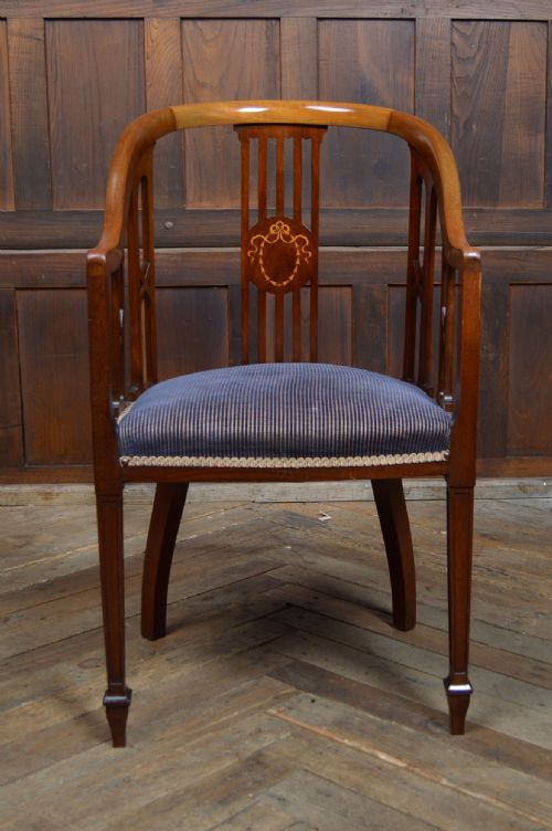 Edwardian Mahogany Armchair