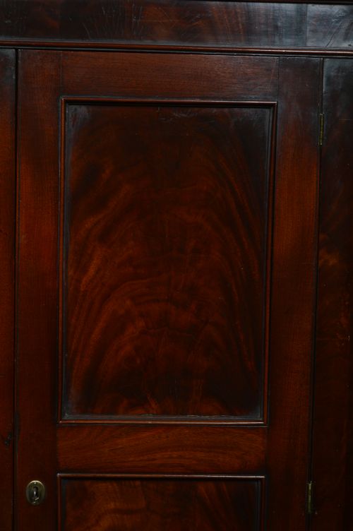 GEORGIAN MAHOGANY COUNTRY HOUSE CORNER CABINET - ADDITIONAL PHOTO 7