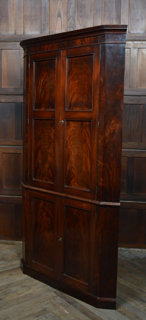 GEORGIAN MAHOGANY COUNTRY HOUSE CORNER CABINET - ADDITIONAL PHOTO 13