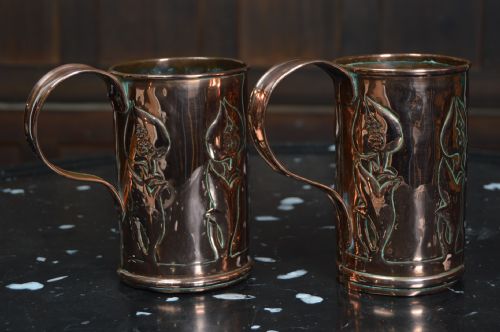 Pair of Arts and Crafts Tankards