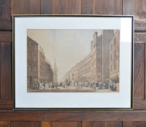Framed Coloured Print "The Trongate Glasgow"