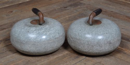 Pair of Granite Curling Stones