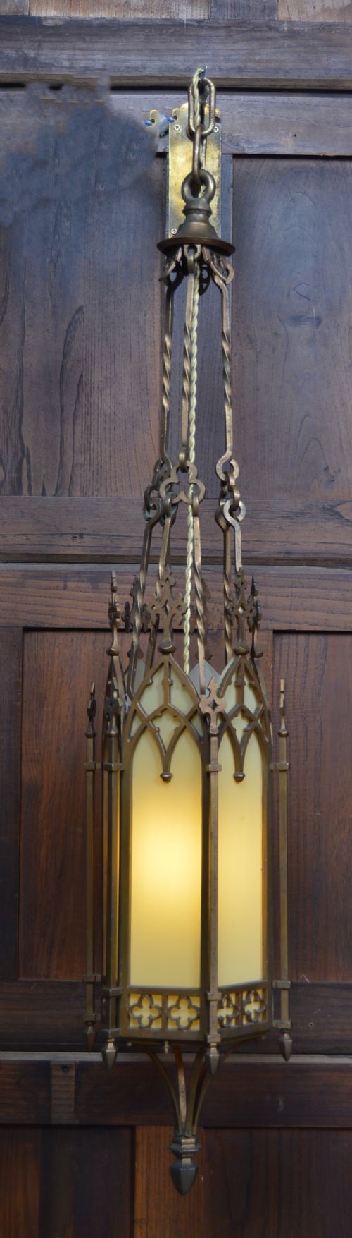 Gothic Style Brass Hall Light