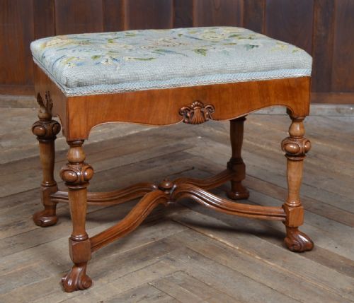 Victorian Walnut Stool