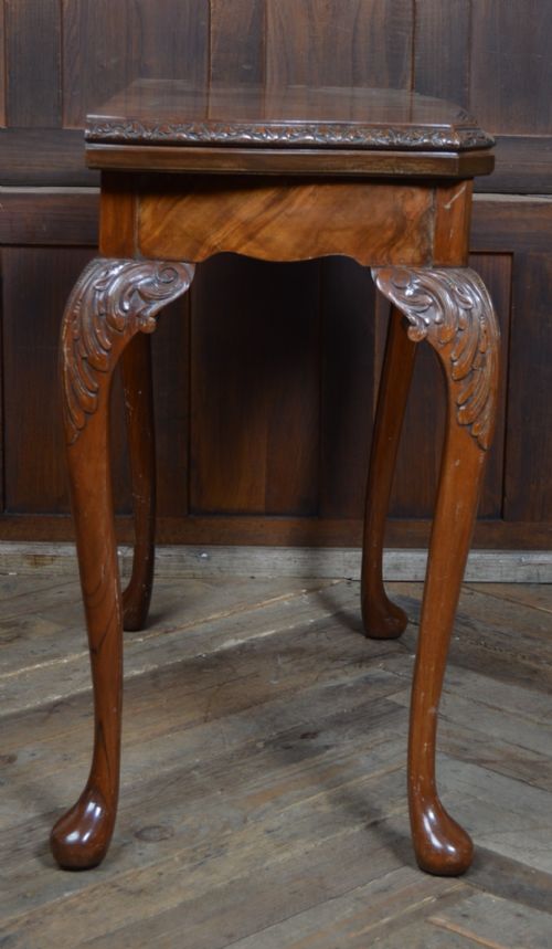 WALNUT FOLDOVER GAMES TABLE - ADDITIONAL PHOTO 5