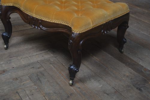 VICTORIAN BUTTONED STOOL - ADDITIONAL PHOTO 1