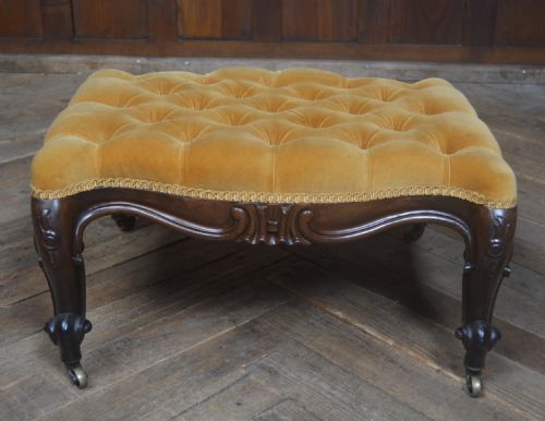 VICTORIAN BUTTONED STOOL - ADDITIONAL PHOTO 7
