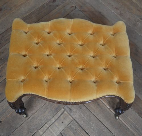 VICTORIAN BUTTONED STOOL - ADDITIONAL PHOTO 8