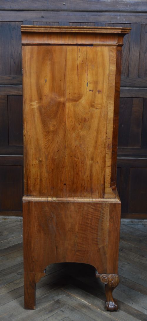 GEORGIAN WALNUT CHEST ON STAND - ADDITIONAL PHOTO 13