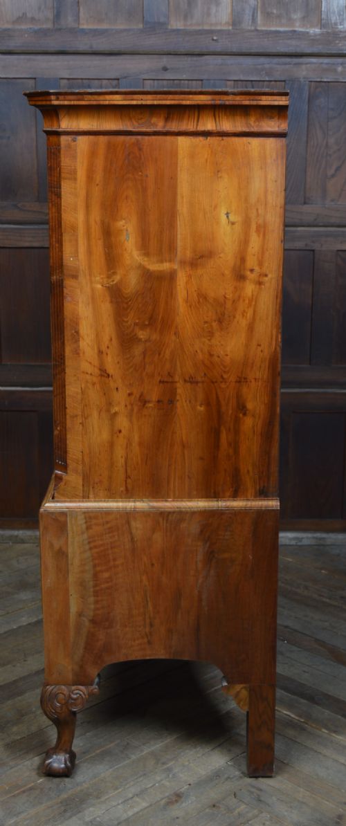 GEORGIAN WALNUT CHEST ON STAND - ADDITIONAL PHOTO 14