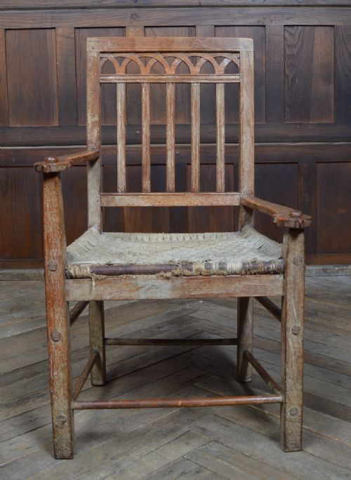 SCOTTISH OAK CROFTER CHAIR - ADDITIONAL PHOTO 5