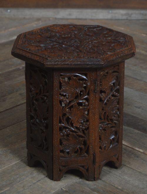 Islamic Carved Octagonal Folding Table