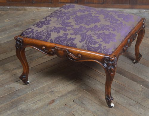 Victorian Walnut Central Stool