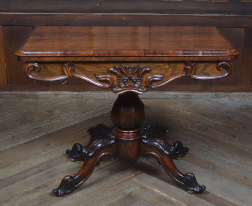 VICTORIAN ROSEWOOD FOLDOVER CARD TABLE - ADDITIONAL PHOTO 4