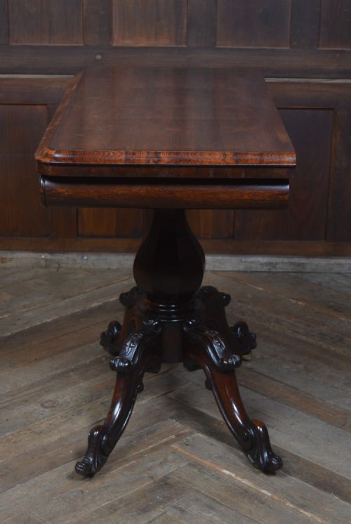 VICTORIAN ROSEWOOD FOLDOVER CARD TABLE - ADDITIONAL PHOTO 10