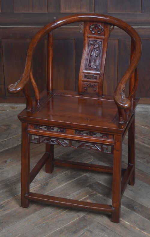 CHINESE LACQUERED ARM CHAIR - ADDITIONAL PHOTO 1