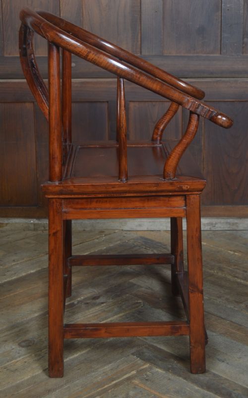 CHINESE LACQUERED ARM CHAIR - ADDITIONAL PHOTO 7