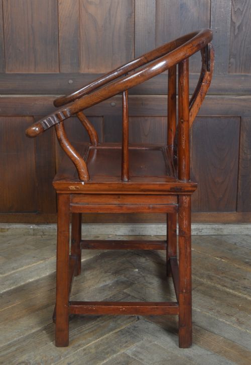 CHINESE LACQUERED ARM CHAIR - ADDITIONAL PHOTO 9