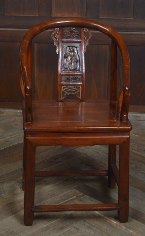 CHINESE LACQUERED ARM CHAIR