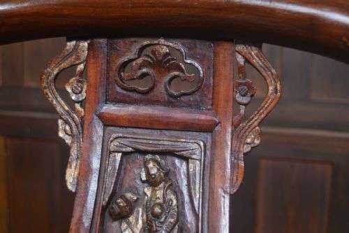 CHINESE LACQUERED ARM CHAIR - ADDITIONAL PHOTO 2