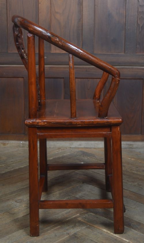 CHINESE LACQUERED ARM CHAIR - ADDITIONAL PHOTO 5