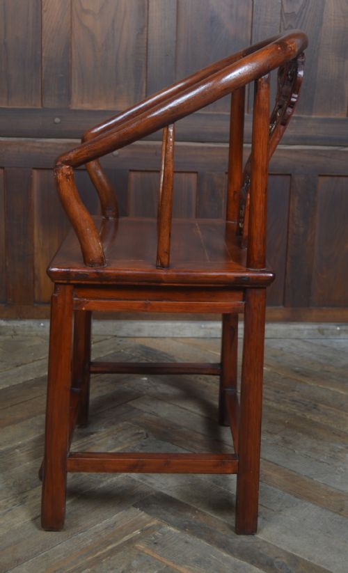 CHINESE LACQUERED ARM CHAIR - ADDITIONAL PHOTO 7