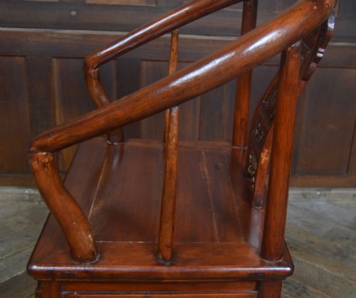 CHINESE LACQUERED ARM CHAIR - ADDITIONAL PHOTO 8