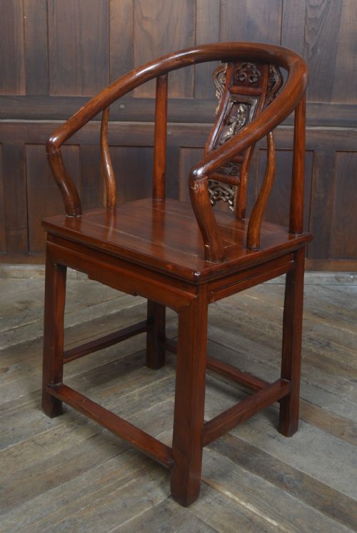 CHINESE LACQUERED ARM CHAIR - ADDITIONAL PHOTO 9