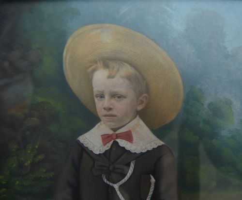 fig 1. Hand-Coloured Portrait of a Little Boy