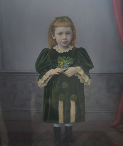 fig 1. Hand-Coloured Portrait of a Little Girl