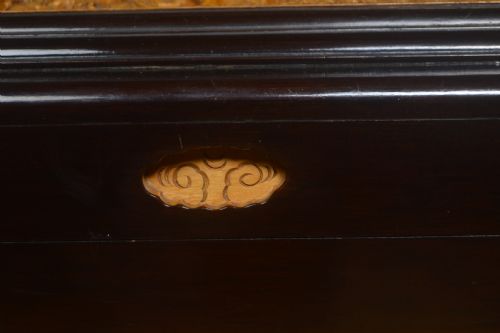 CHINESE CAMPHOR WOOD CARVED STORAGE BLANKET BOX - ADDITIONAL PHOTO 3