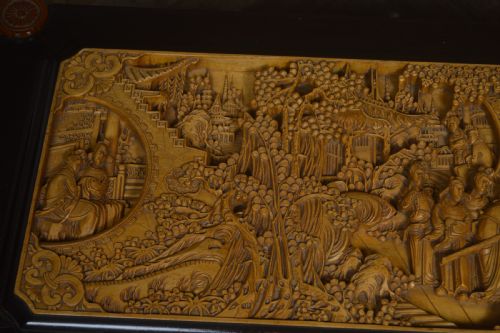 CHINESE CAMPHOR WOOD CARVED STORAGE BLANKET BOX - ADDITIONAL PHOTO 11