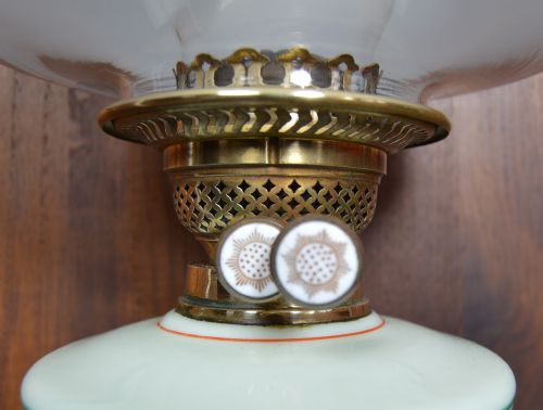 HAND PAINTED OIL PARAFFIN LAMP - ADDITIONAL PHOTO 5