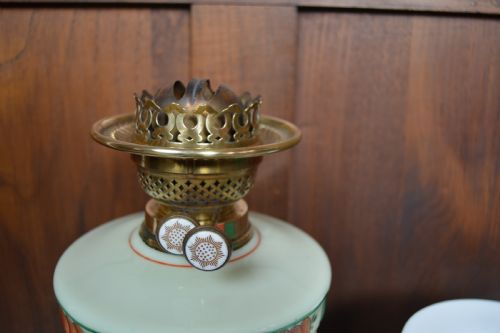 HAND PAINTED OIL PARAFFIN LAMP - ADDITIONAL PHOTO 9