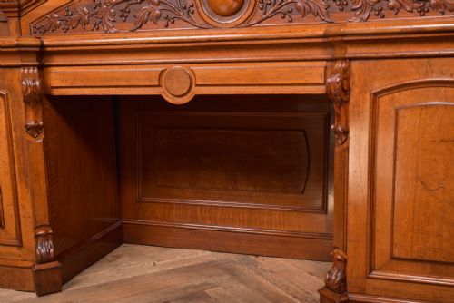 VICTORIAN OAK PEDESTAL SIDEBOARD - ADDITIONAL PHOTO 7