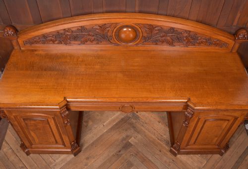 VICTORIAN OAK PEDESTAL SIDEBOARD - ADDITIONAL PHOTO 18