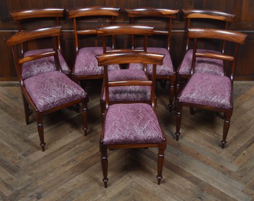 8 Victorian Rosewood Dining Chairs