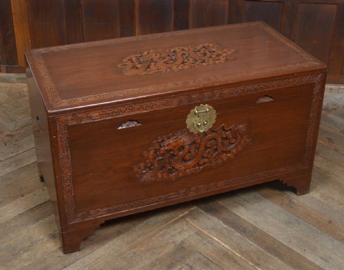 CHINESE CAMPHOR WOOD BLANKET STORAGE BOX - ADDITIONAL PHOTO 2